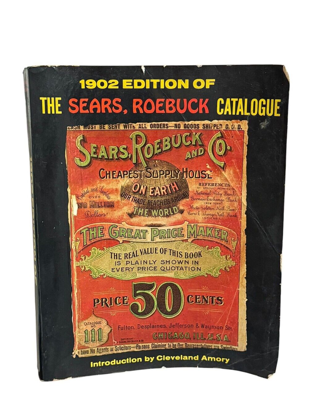 1969 Reprint of 1902 Edition The Sears Roebuck Catalog Paperback Book Vintage